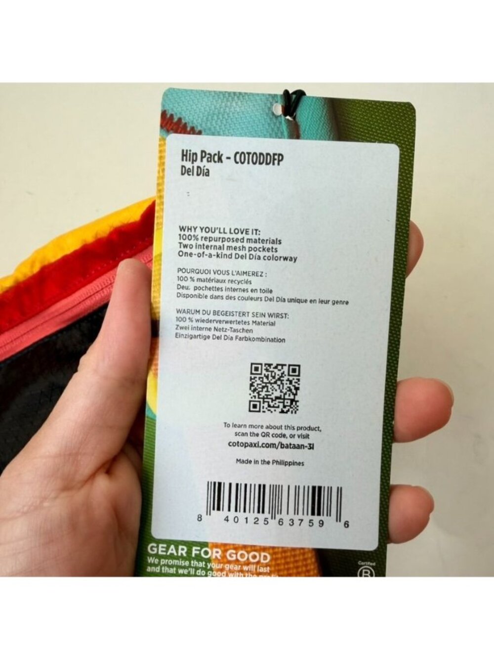 NWT Cotopaxi Customized Bataan 3L Del Dia Fanny Pack Multicolor Outdoor Travel - Picture 5 of 7